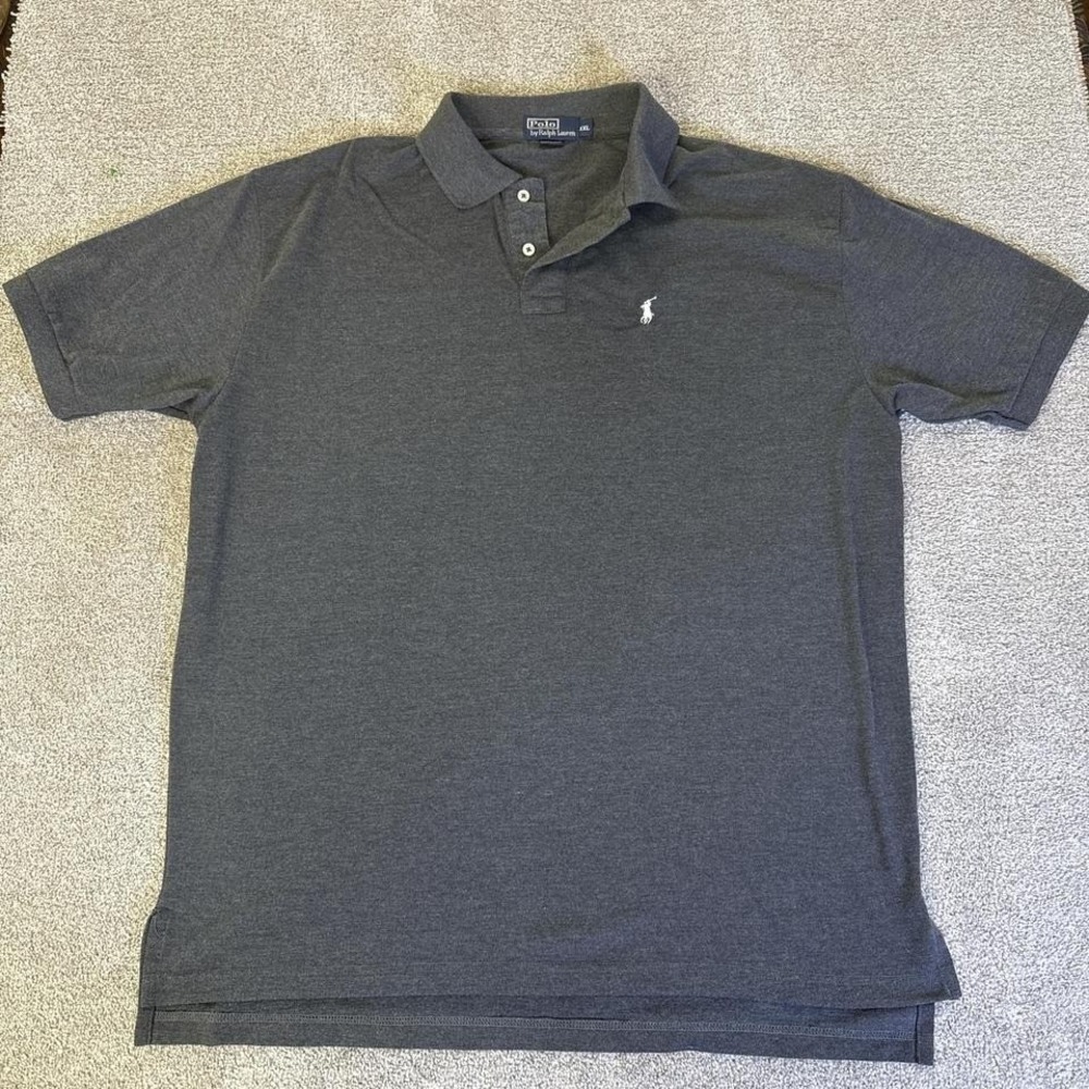 Vintage Polo Ralph Lauren Polo Shirt Charcoal Gray Men's 2X
